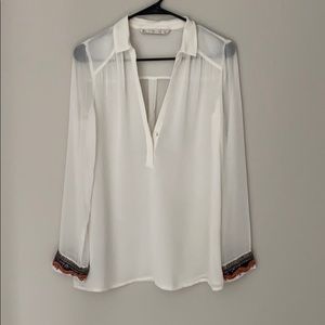 beaded detail blouse